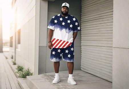 big and tall two-piece sets for BBQ