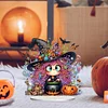 2D flach halloween hexe druck diy diamond painting desktop ornamente dekoration kit