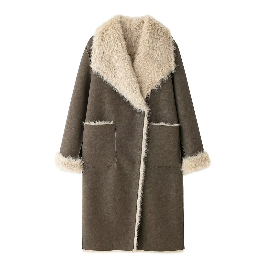 Nigikala Nigikala Women's Clothing Temperament Long And Long-Wearing Fur Coat 6318262