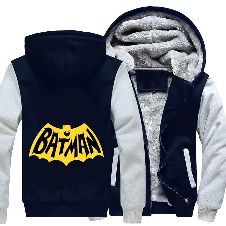 Superhero Logo, Batman Fleece Jacket