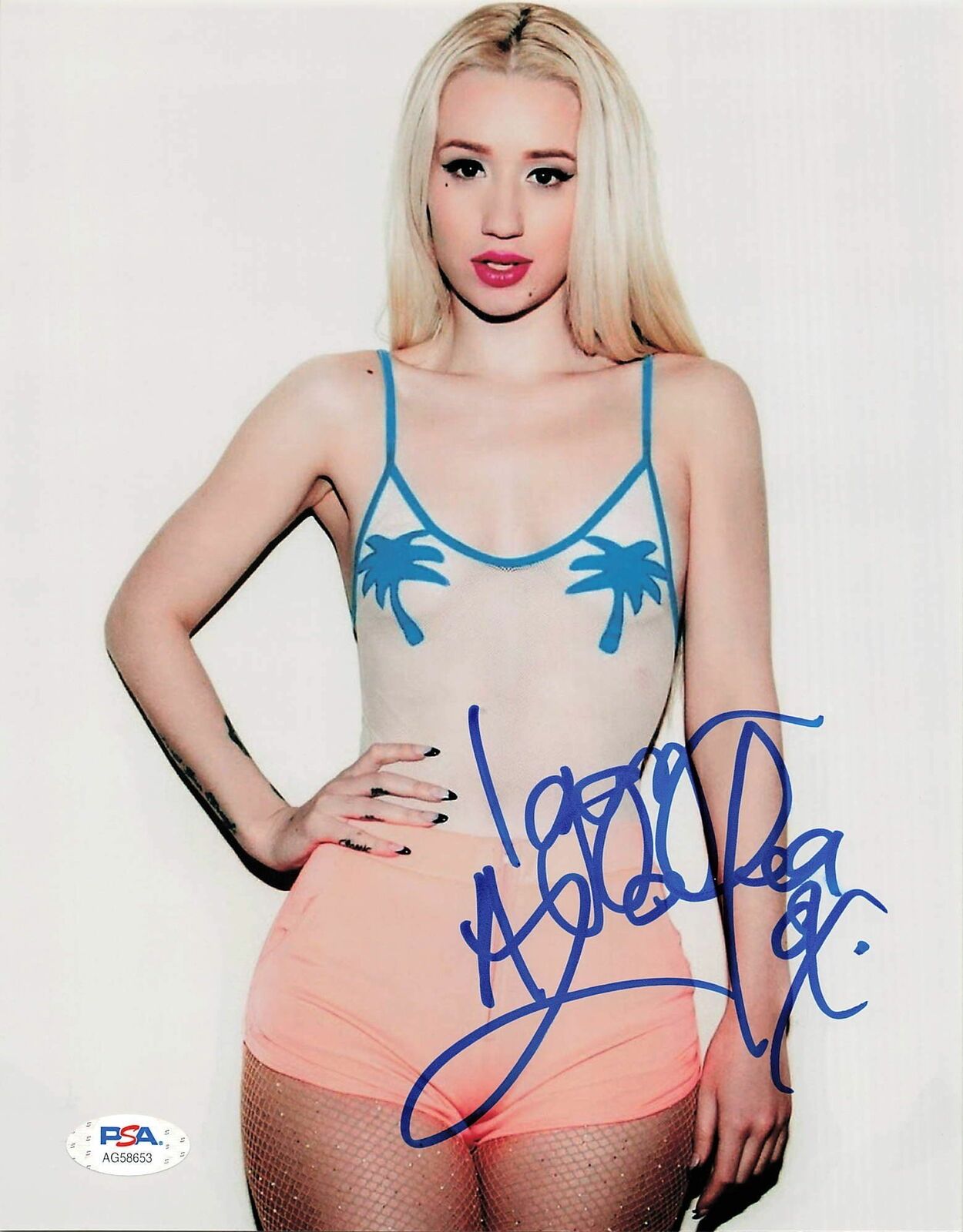 Iggy Azalea signed 8x10 Photo Poster painting PSA/DNA Autographed