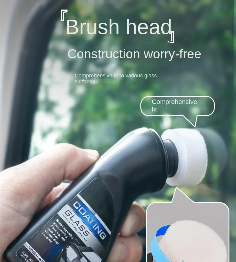 Car windshield defogging crystal plating liquid