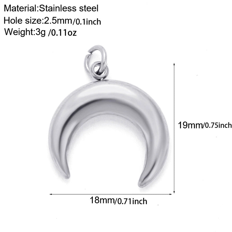 1 Piece 304 Stainless Steel Sunflower Compass Shark Pendant Jewelry Accessories