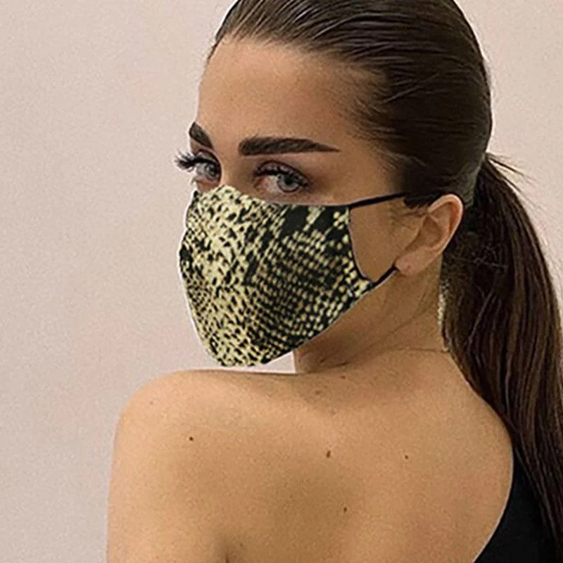 Stylish Textured Print Face Protection
