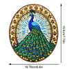 Diamond Painting Acrylic Stained Glass Peacock Hanging Pendant