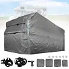 [US Local Warehouse] 420D Oxford Fabric Travel Trailer RV Cover Anti- Trailer Cover for Winter Snow