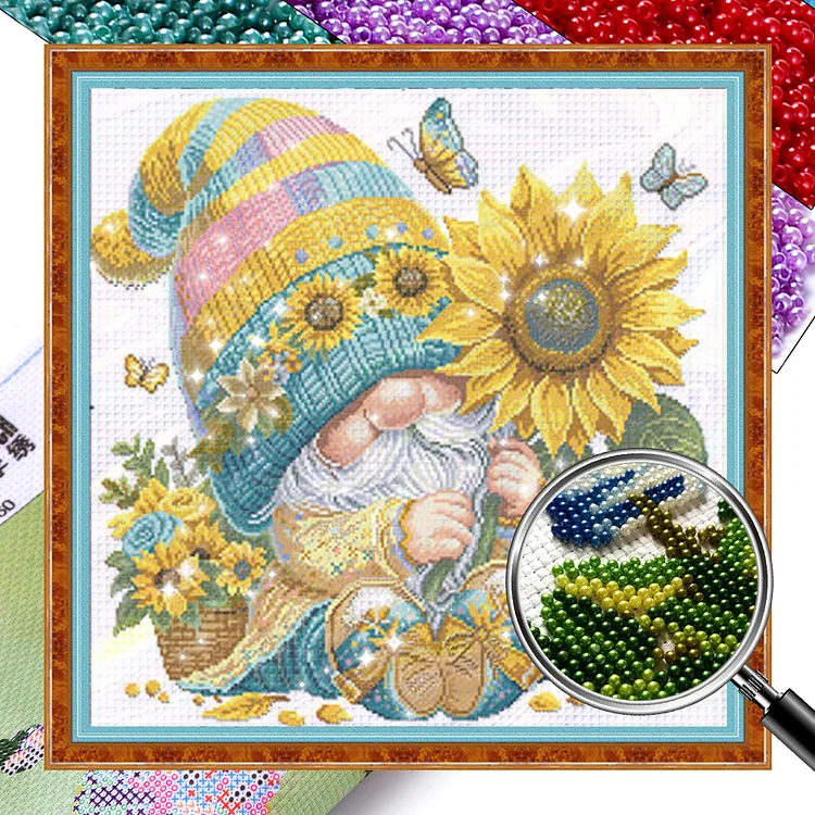 Dwarf - 9CT Bead Embroidery Cross Stitch(40*40cm)(Partial Embroidery)