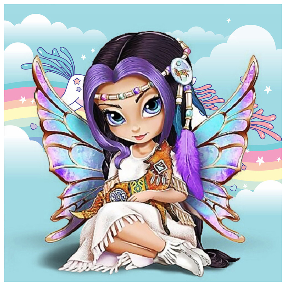 

Flower Fairy - Special Shaped Diamond Painting - 30*30CM, 501 Original