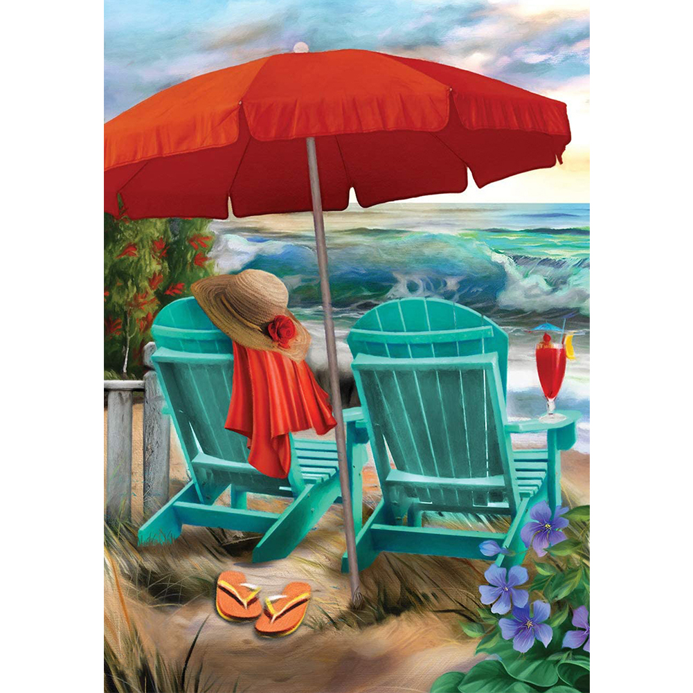 

Beach Scenery - Round Drill Diamond Painting - 30*40CM, 501 Original