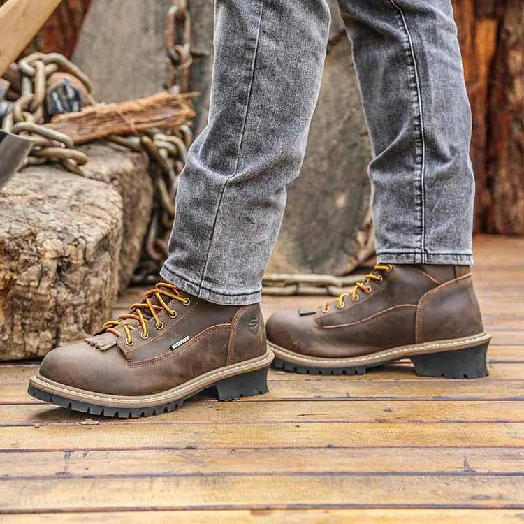 Men's logger hotsell work boots