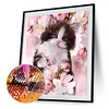 Diamond Painting -5D Full Round Drill Flower Cat
