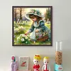 Cute Girl-11CT Stamped Cross Stitch 40*40cm/15.75*15.75in tapestrymarket