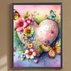 Papillons Coeurs Et Fleurs-Foret rond Peinture au diamant-30*40CM