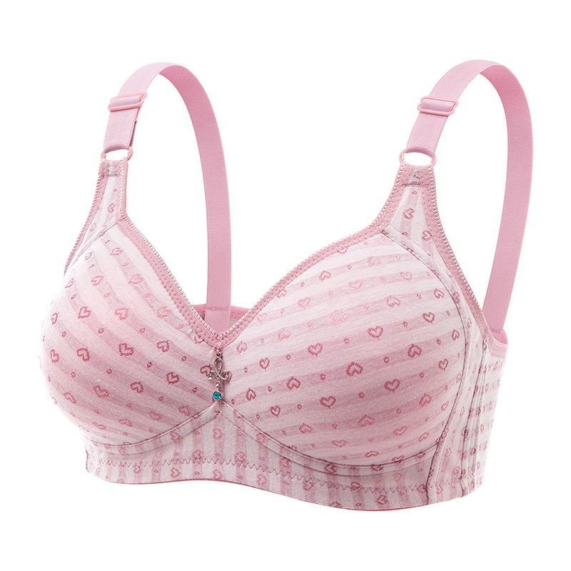  thdmladies Printed Wireless Soft Brassiere thedmladies