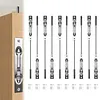 [US Local Warehouse] 10 Packs Lever Extension Flush Bolt 16.54in Latch Slide Bolt Lock Solid Stainless Steel French Door Locks for Commercial Applications Store School Office