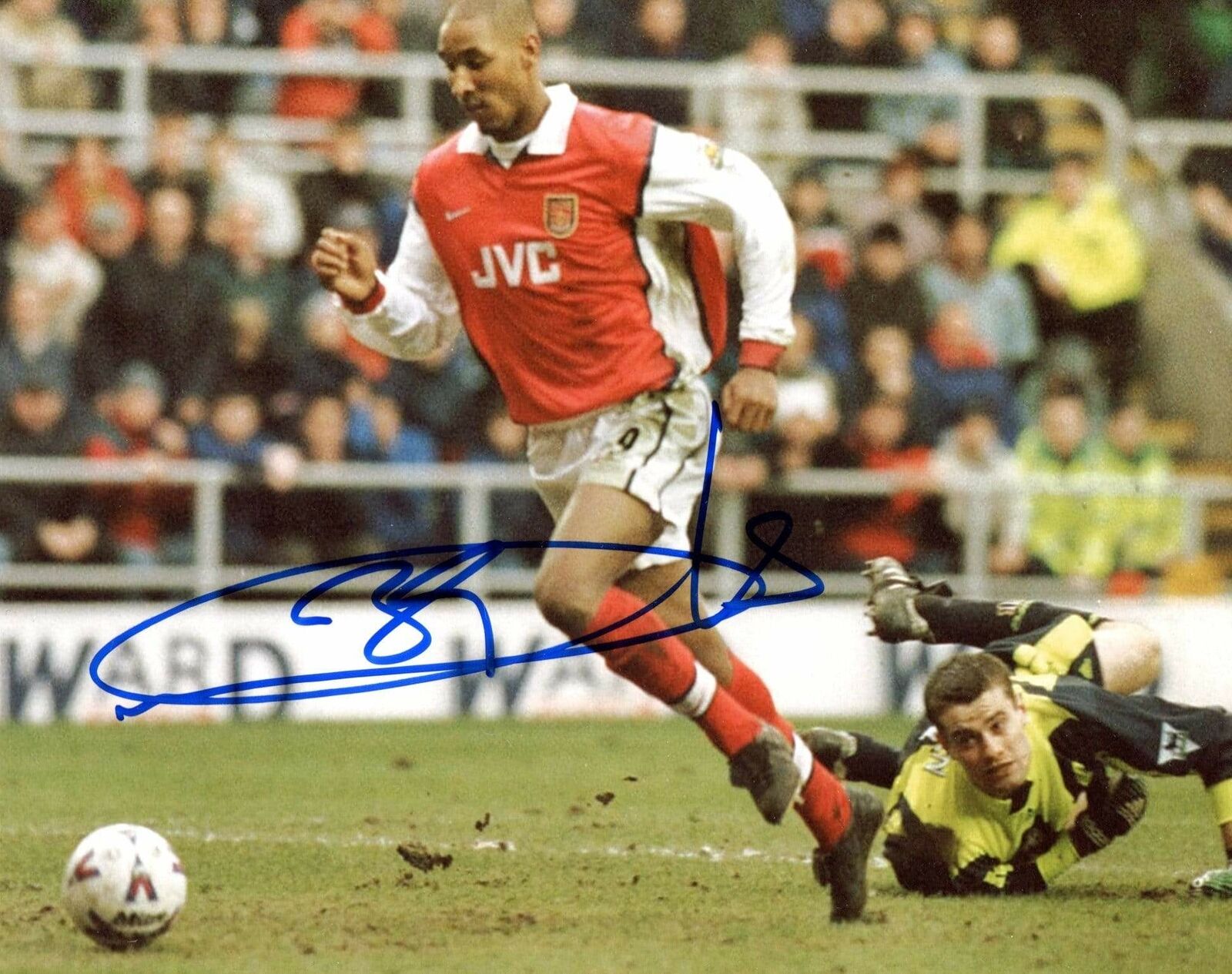 SOCCER Nicolas Anelka autograph, In-Person signed Photo Poster painting