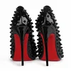 120mm Red Bottom High Heels Party Prom Stiletto Rivets Shoes