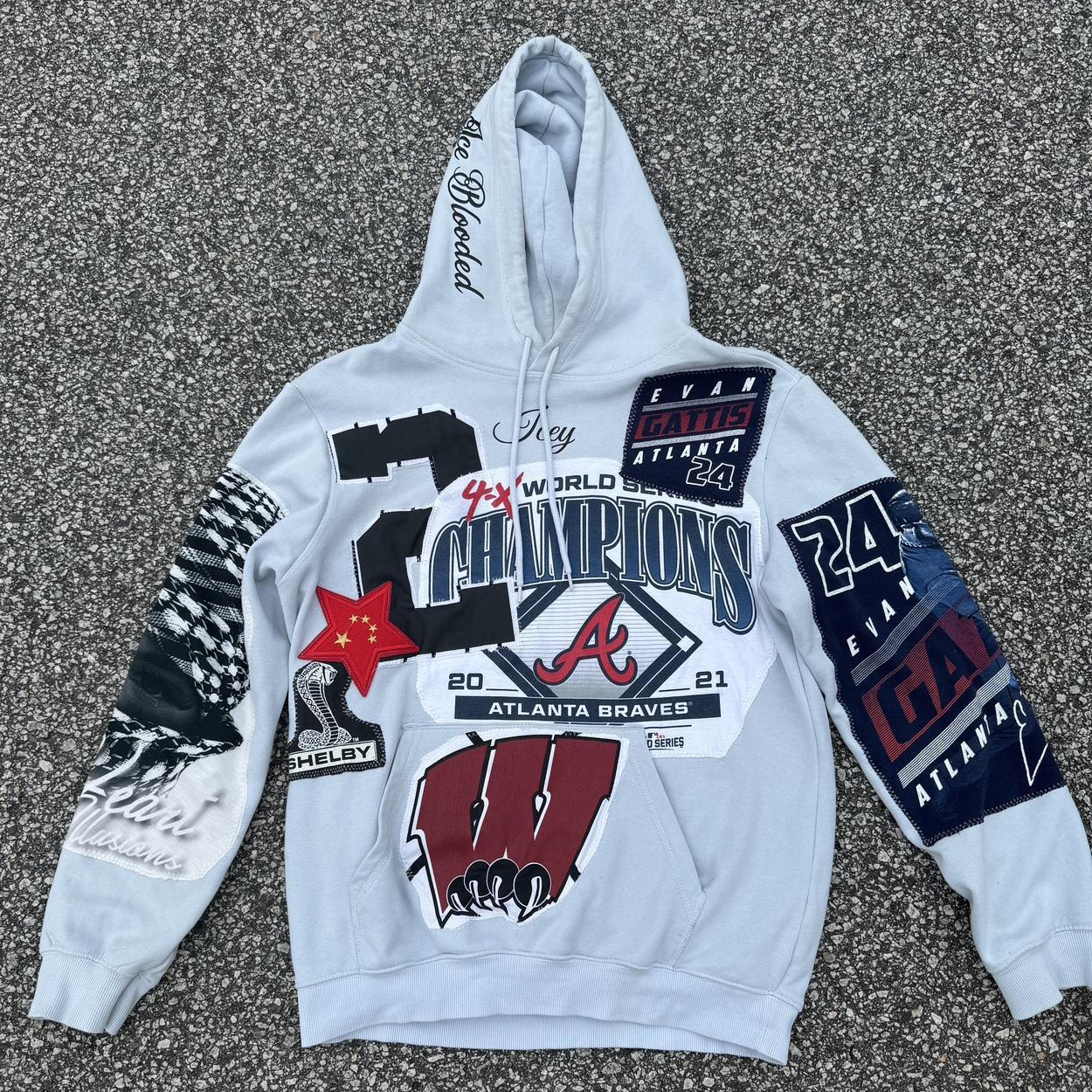 World Series Print Long Sleeve Hoodies