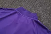 Joyfball 2025/2026 Real Madrid Half-Pull Training Suit Purple Retro Version Football Shirt 1:1 Thai Quality