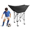 [US Local Warehouse] Collapsible Hammock Ball Cart with Wheels Volleyball Cart with Carry Bag Garage Sports Equipment Organizer for Easy Storage and Transport Hold Up To 28 Balls