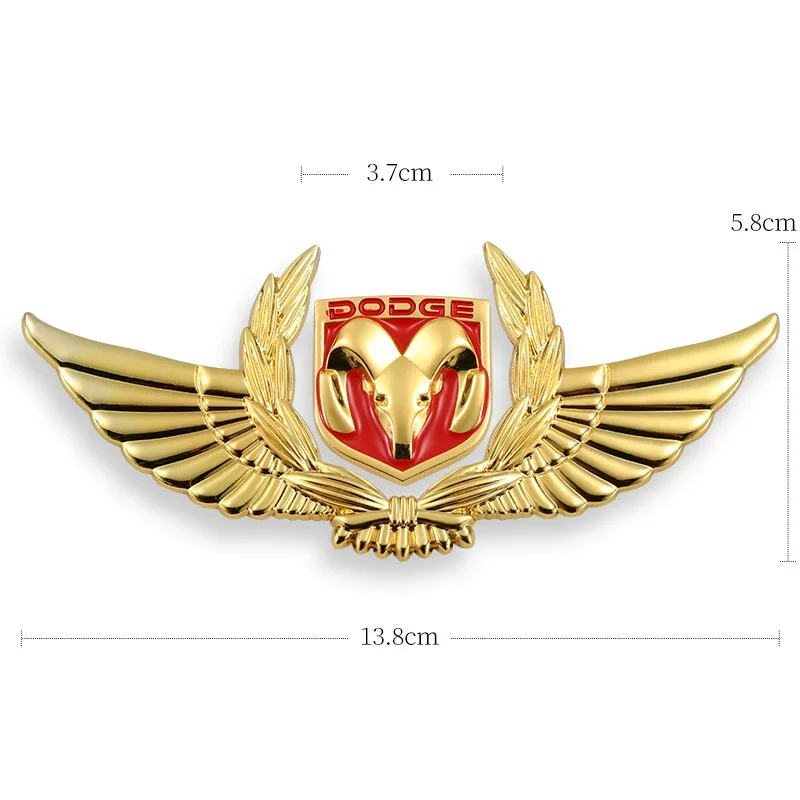 3D car metal badge decorative side label (customized car logo)