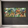 (US Local)Frameless DIY Hand Painted on Canvas Animal Family Paint By Numbers Kits80x40cm