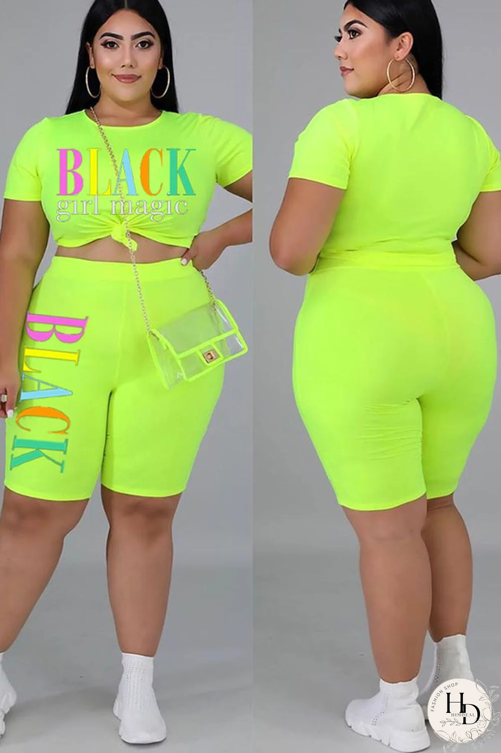 Light Blue Fashion Casual O Neck Letter Print Two Piece Suits Stitching Plus Size