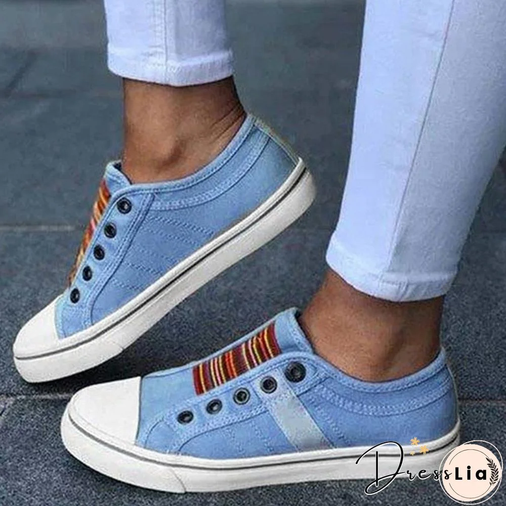 Low-cut Trainers Canvas Flat Shoes Women Casual Vulcanize Shoes New Women Summer Autumn Sneakers Ladies WDHKUN