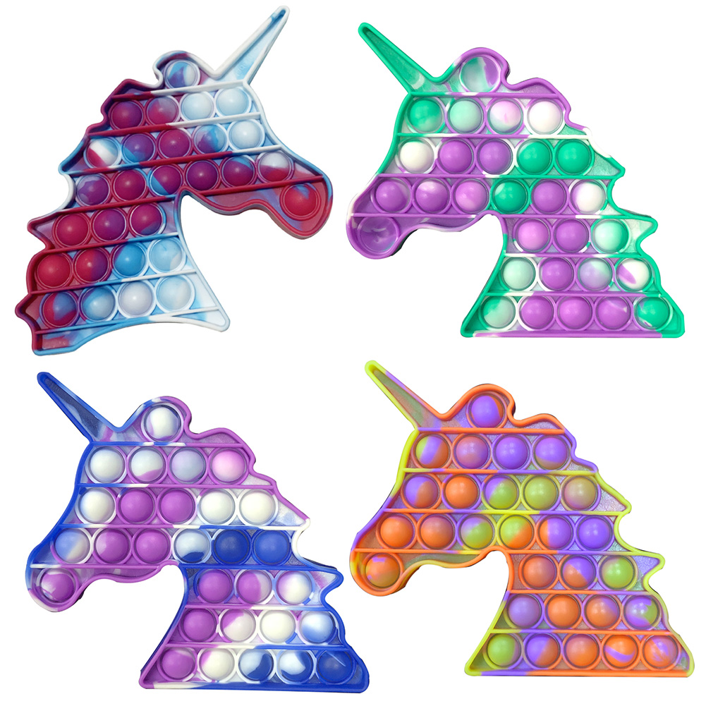 

Tie-dye Horn Horse - Pop It Fidget Toy, 501 Original