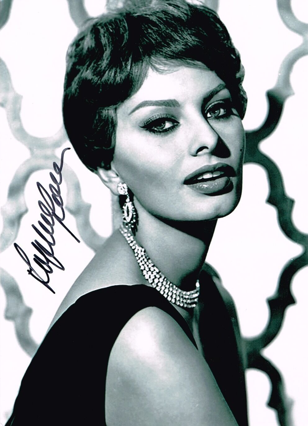 Sophia Loren Hand Signed Autograph Photo Poster painting Classic Actress Icon El Cid Two Women