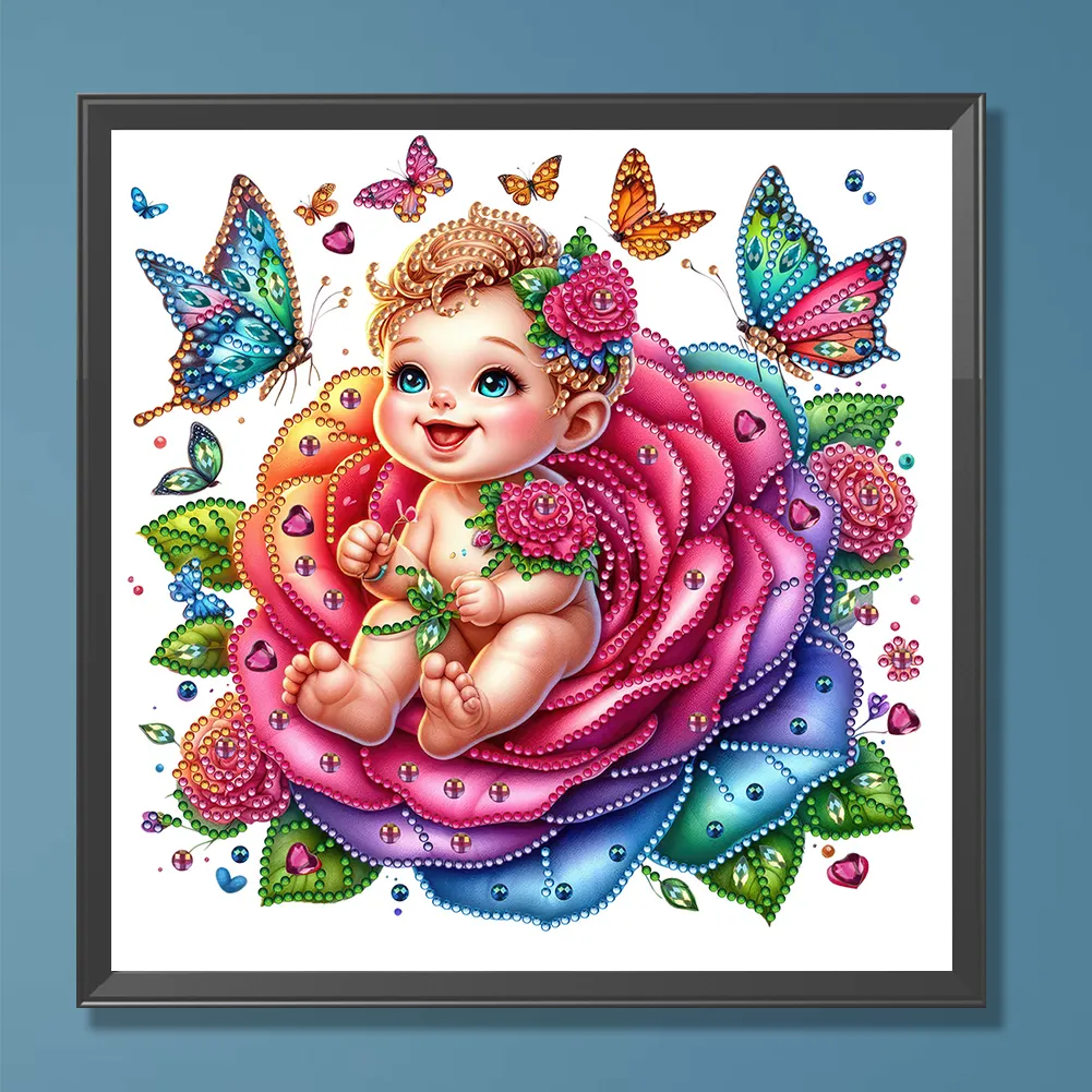 Diamond Painting - Partial Special Shaped Drill - Rose Child(Canvas|30*30cm)