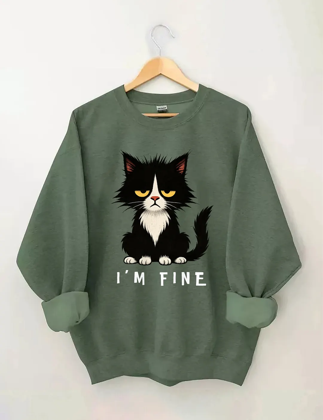 I'm Fine Cat Sweatshirt