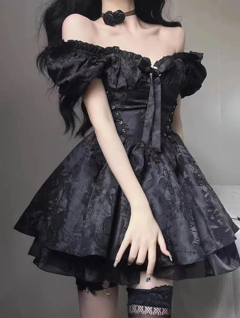 Brownm Princess Mini Dress