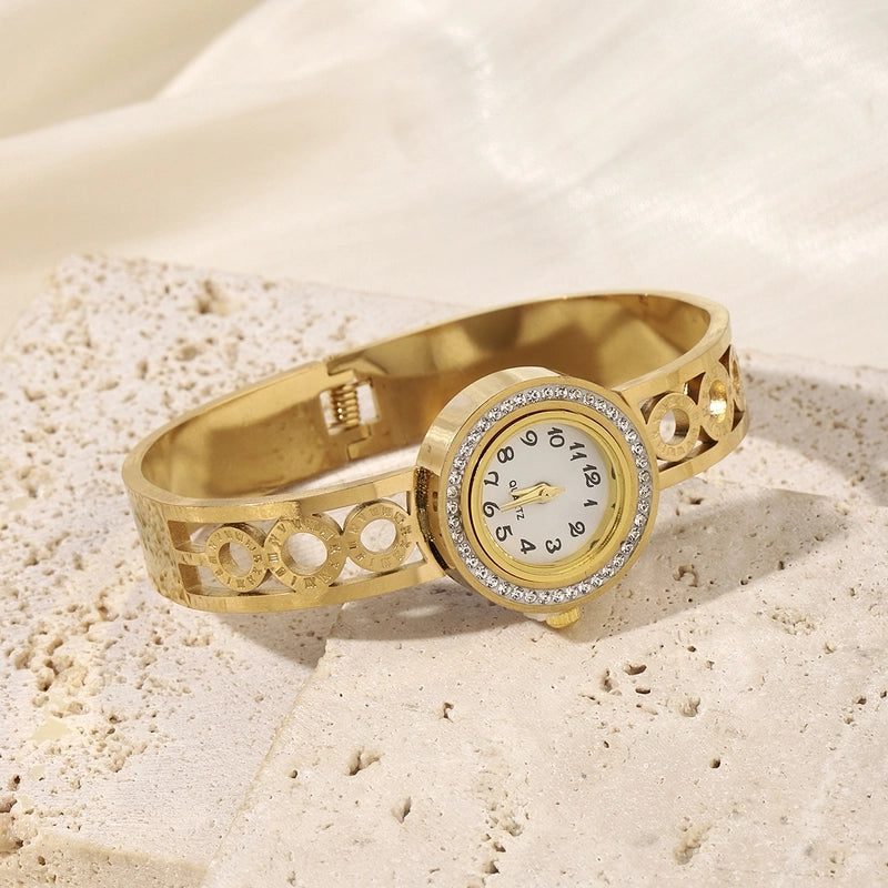 Elegant Solid Color Quartz Women’s Watches