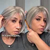 Straight Elegant Platinum Bob Natural Look Glueless Realistic Wig