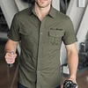 💥70% OFF Ends Tonight! | Men's Cotton Washed Workwear Casual Short-sleeved Shirt | Cotton Washed Fabric | Breathable | Skin-Friendly | Abrasion-Resistant | Multi-Utility Pockets | Wrinkle-Resistant | Daily & Casual Ready | Reinforced Stitching