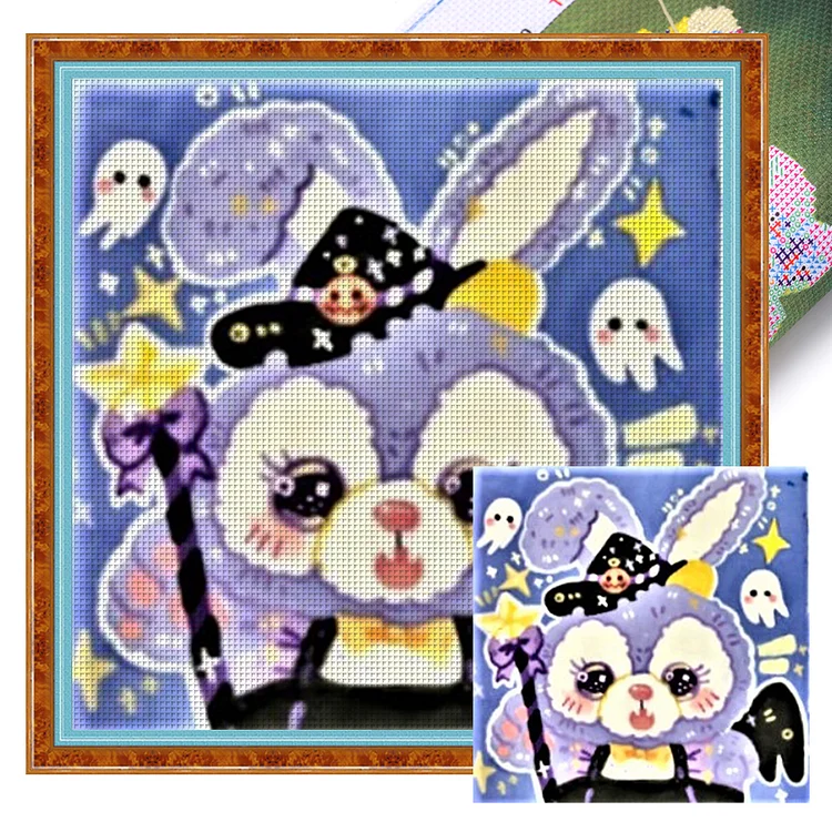 Disney Halloween Stella Lou (40*40cm) 11CT Stamped Cross Stitch gbfke