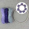 Boho DIY Suncatcher Macrame Kit Decorative Handmade Mandala Ring Thread Kit Party Supplies for Holiday Wall Art Crafts Decor