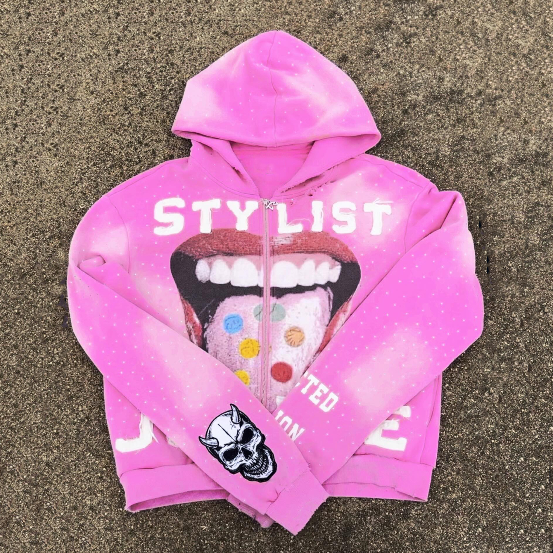 Hip Hop Casual Street Zipper Hoodie