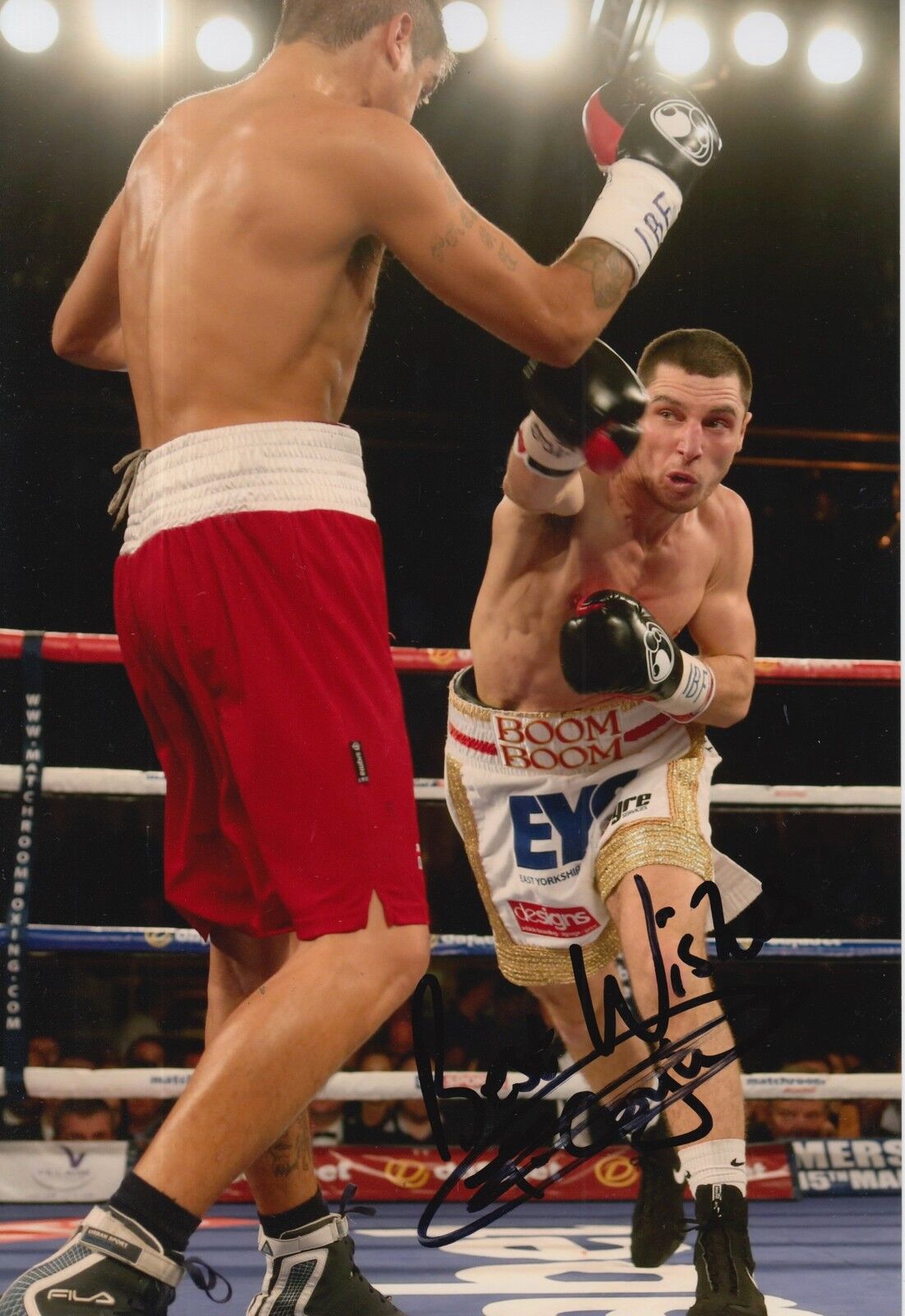 Tommy 'BOOM BOOM' Coyle Hand Signed Boxing 12x8 Photo Poster painting 4.