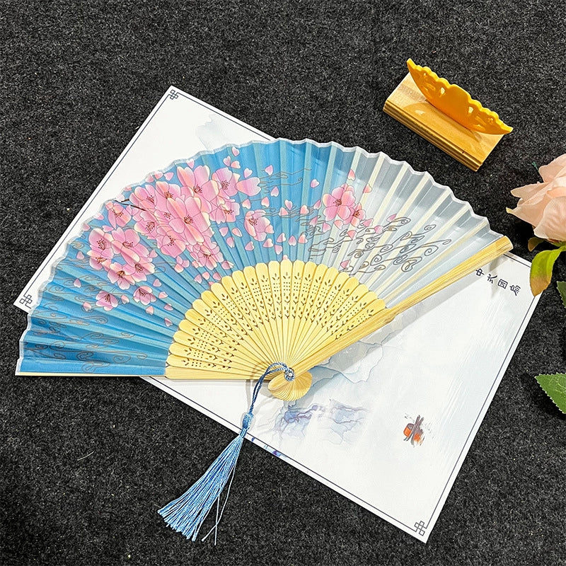 Antique Fan Folding Fan Men’s And Women’s Classical Dancing Fan Ancient Costume Performance Photography Hanfu Props Chinese Style Handmade Folding Fan