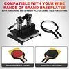 [US Local Warehouse] Table Tennis Racket Rubber Cutting Machine Precision Table Tennis Rubber Cutter Double Roller Bearing Design with 8mm Thickness Base Plate Effortless Edge Trimming Pasting for Ping Pong Bat