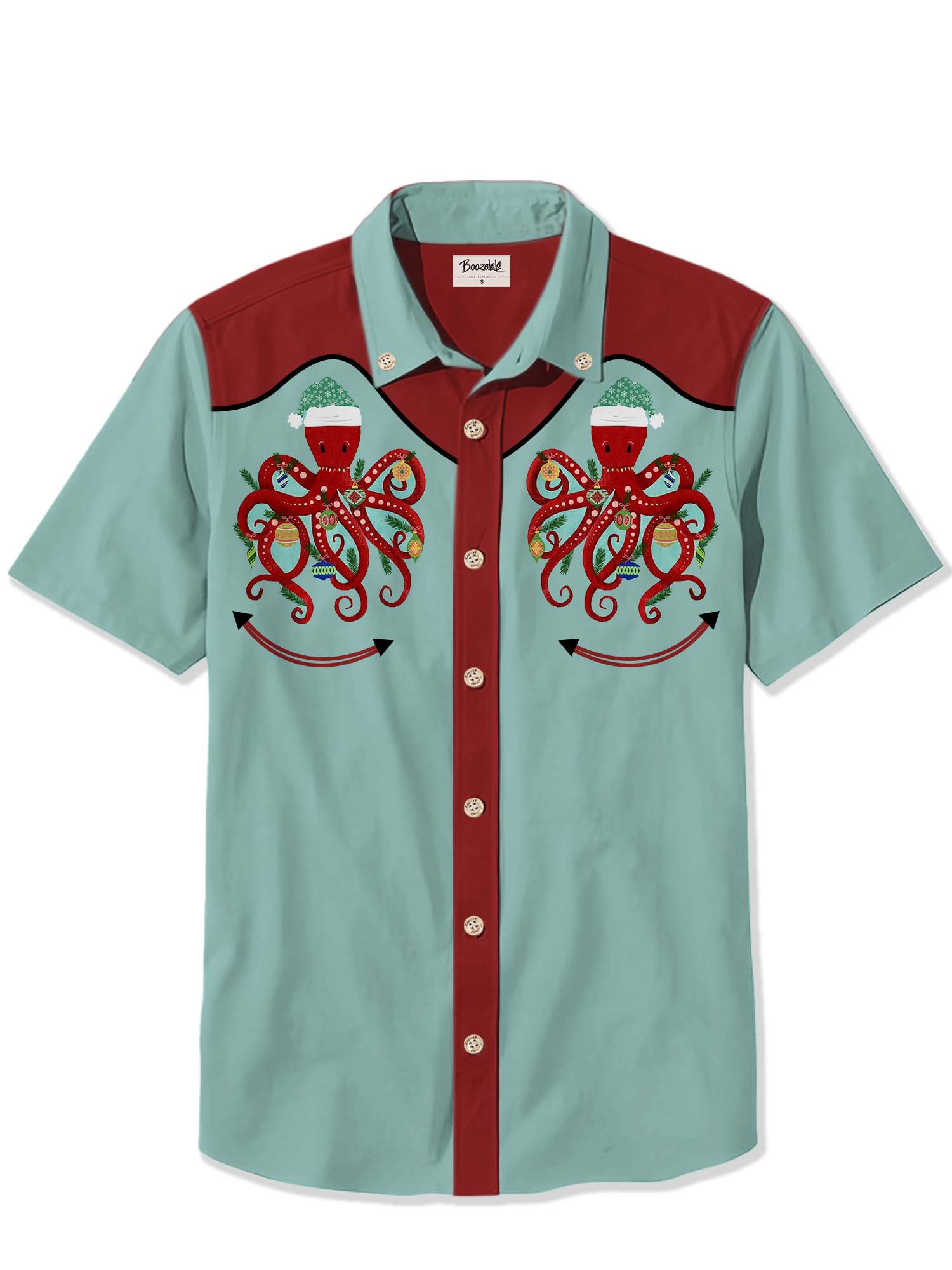 Christmas Octopus - 100% Cotton Shirt