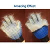 Bath Brush Cat Dog Comb Grooming Glove Pet Shedding Grooming Gloves Comb Hand Shaped Glove Five Fingers pet Clean Comb Color