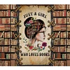 (US Local)Bookshelf Girl-14CT Stamped Cross Stitch Kit(50x45cm)