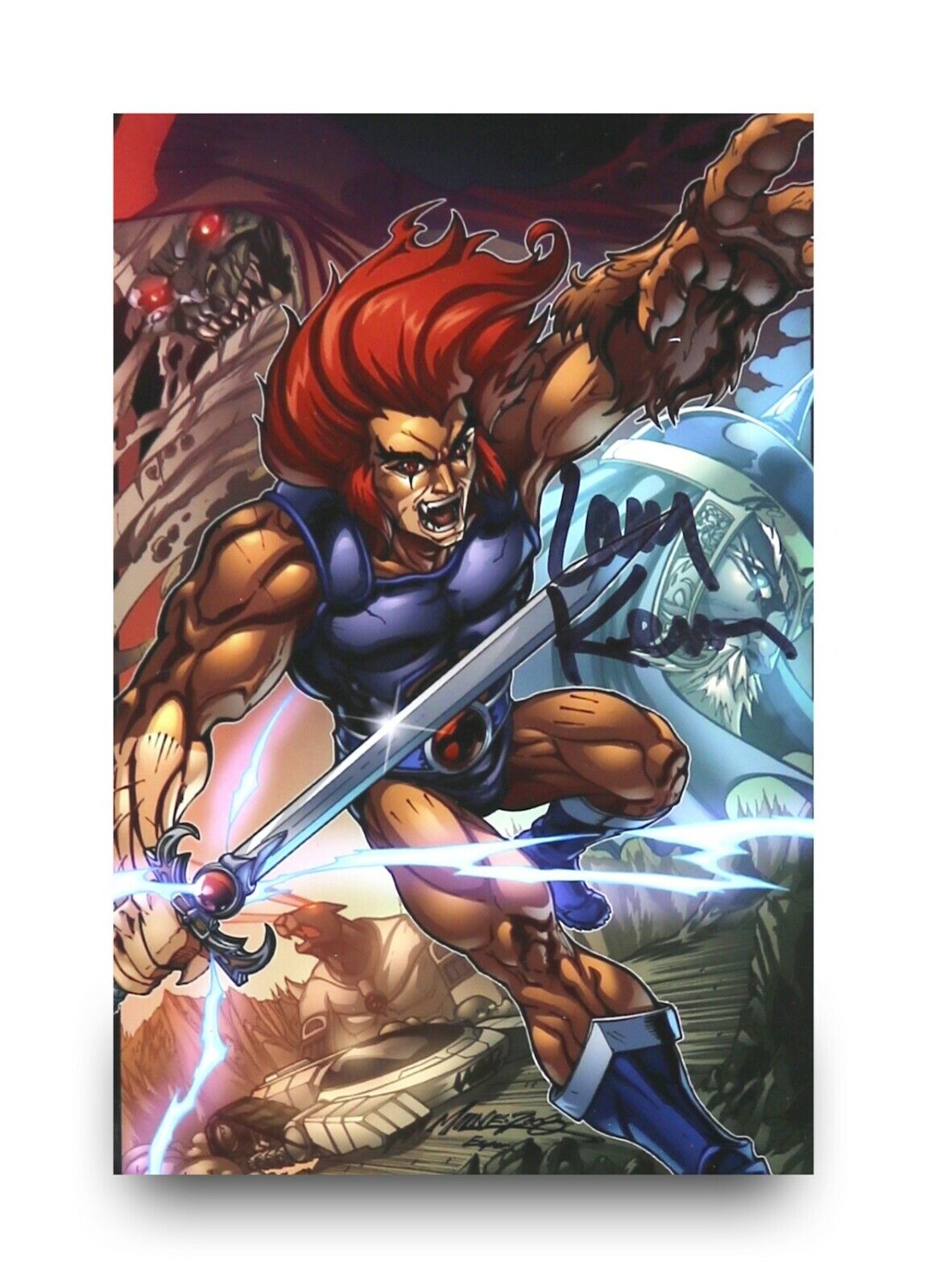 Larry Kenney Signed 6x4 Photo Poster painting Lion-O Thundercats Autograph Memorabilia + COA