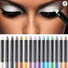 15-Farben-Highlighter-Lidschattenstift, Glitzer-Lidschatten-Eyeliner-Stift