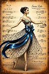 Luxury AB Velvet Diamond Painting Kit - Dancer