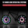 LED Bicycle Light RGB Programmable Dynamic Hot Wheel Cycling Light IPX6 Waterproof Light Mountain Road Cycling Equipment Night Riding Light
