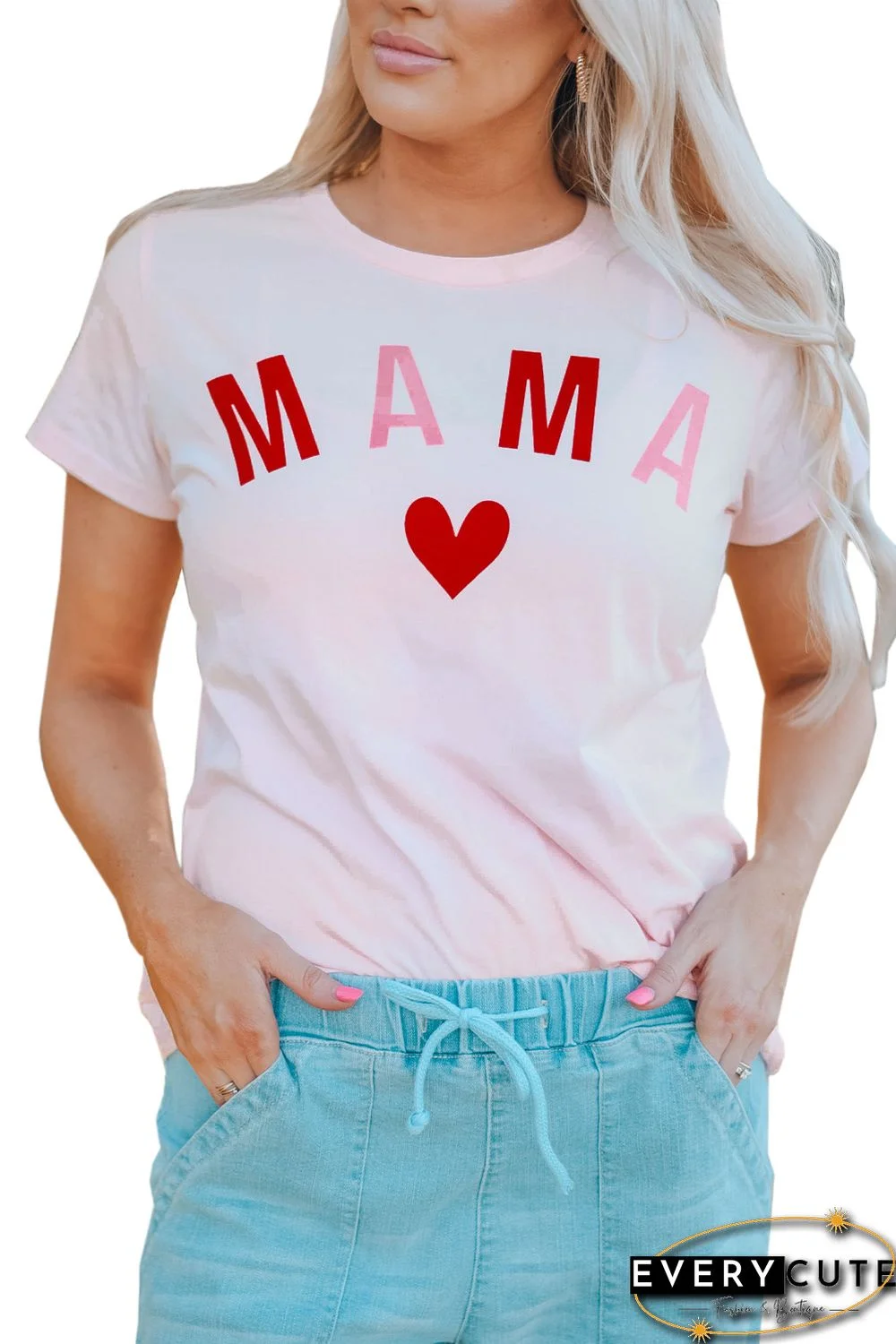 Pink MAMA Matching Tee